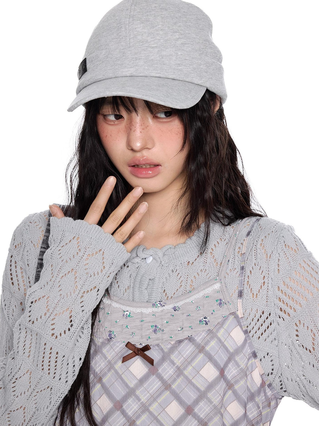 EZEK Breathable Knitted Solid Color Curved Short Brim Equestrian Women's Baseball Caps