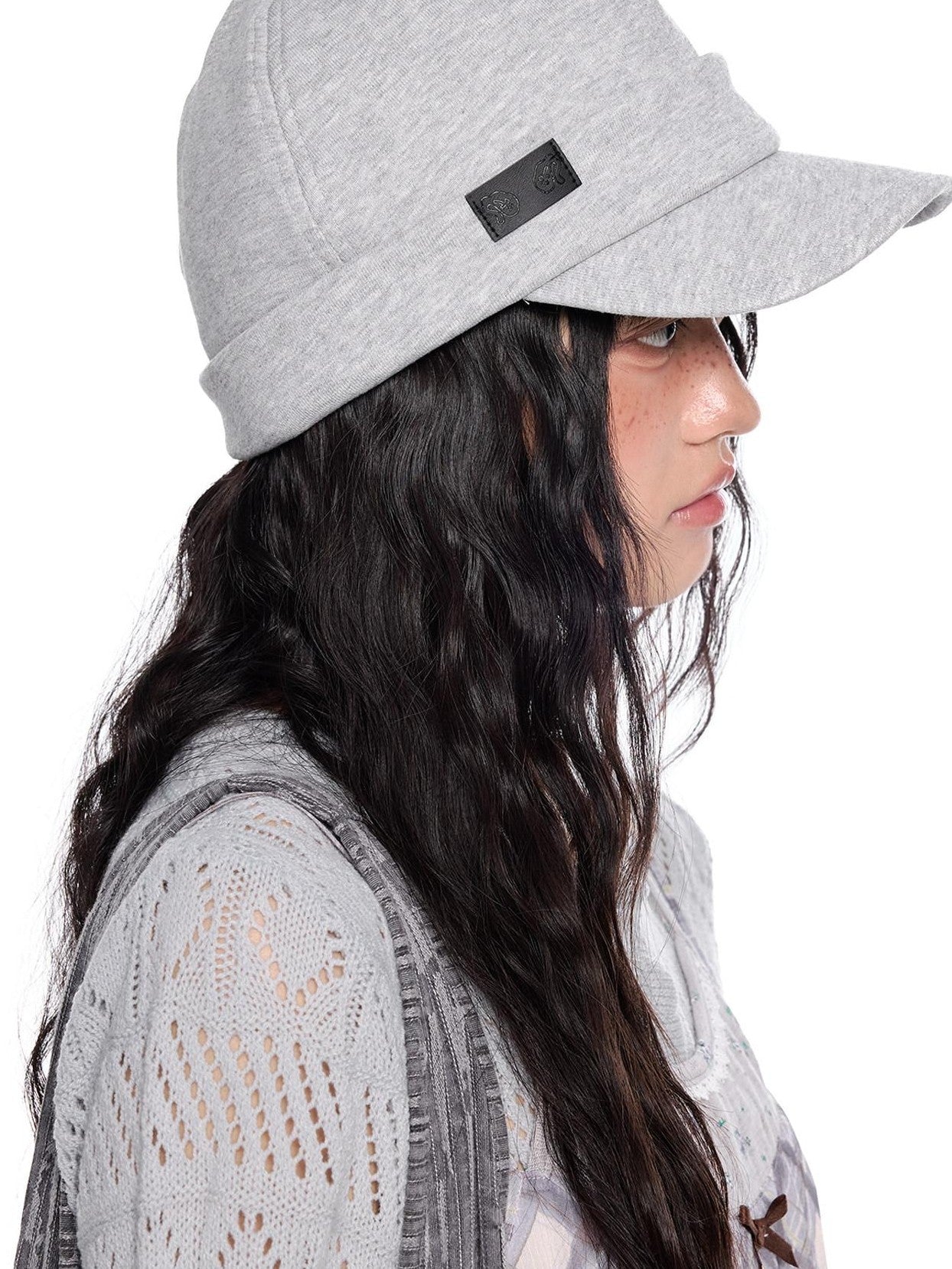 EZEK Breathable Knitted Solid Color Curved Short Brim Equestrian Women's Baseball Caps
