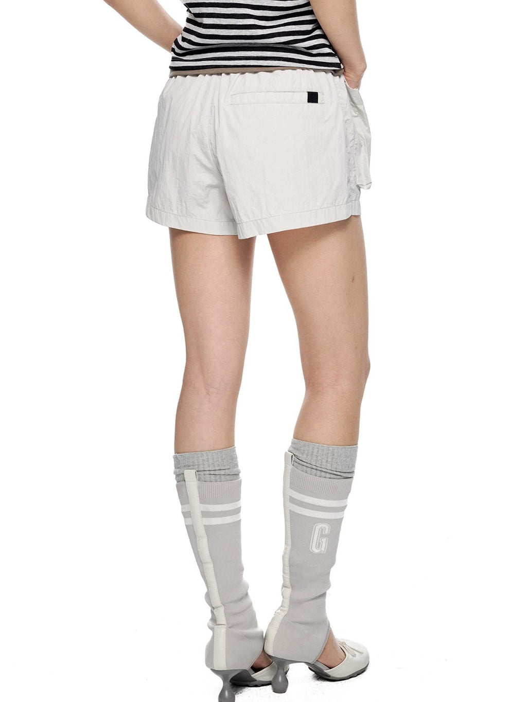 EZEK Breathable Quick Dry Low Rise Gathered Pocket Women's Polyester Athletic Shorts