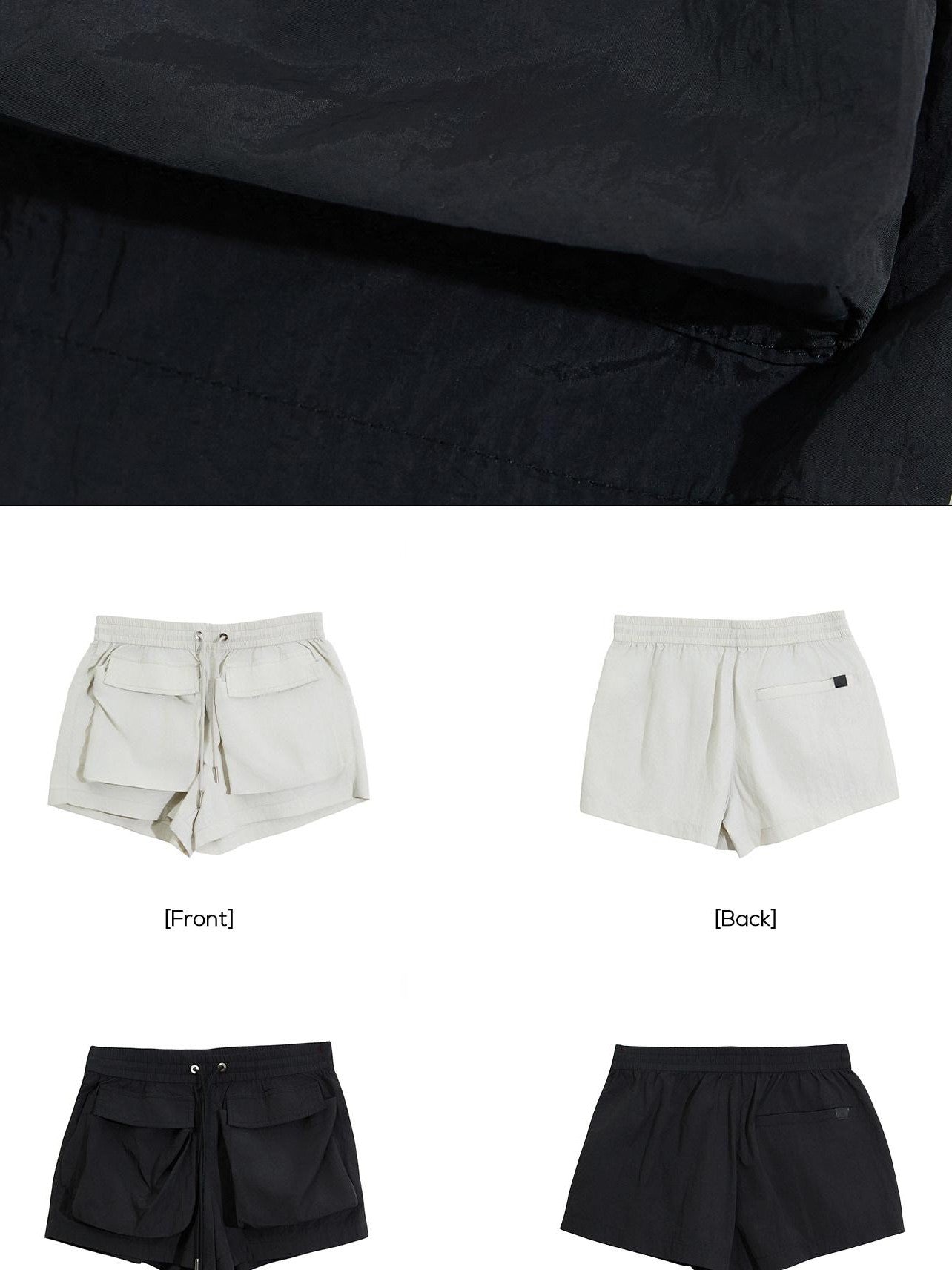 EZEK Breathable Quick Dry Low Rise Gathered Pocket Women's Polyester Athletic Shorts