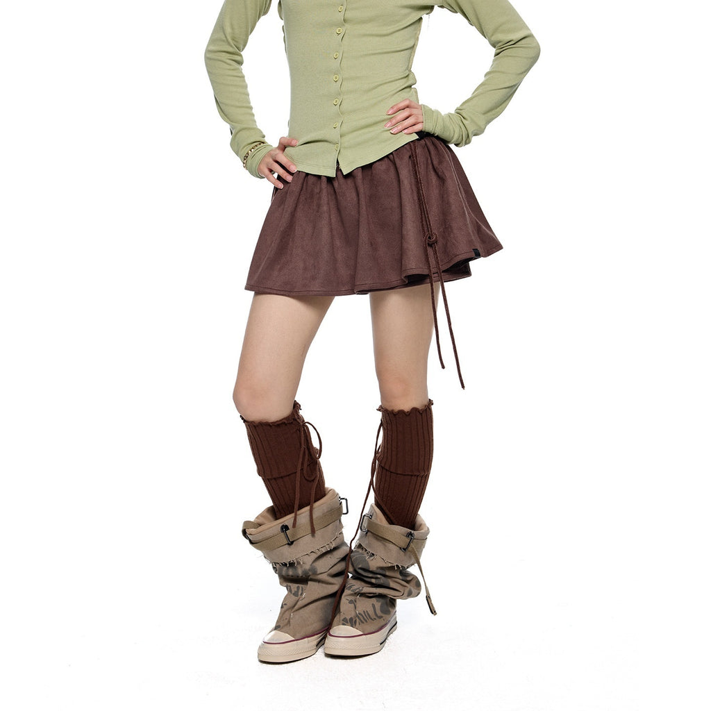 EZEK_Brown_Faux_Two_Piece_Suede_Tulip_Women's_Polyester_Spandex_Mini_Skirts_1014778541009_MISSTT