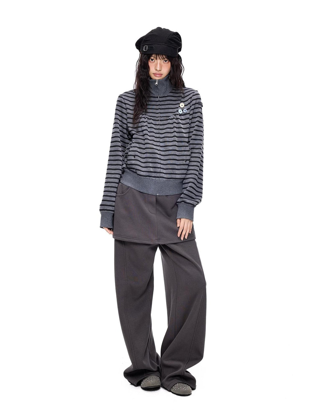 EZEK Casual Patchwork Pocket Straight Leg Cotton Women's Skorts