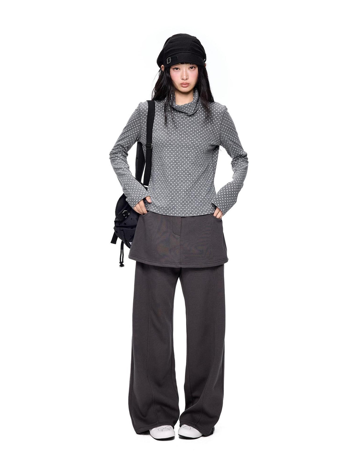 EZEK Casual Patchwork Pocket Straight Leg Cotton Women's Skorts