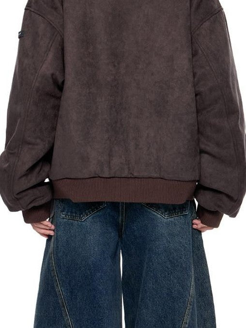 EZEK Cat Ear Fuzzy Hooded Zipper Women's Faux Suede Puffer Jackets