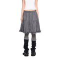 EZEK_Checked_Splice_Bubble_Gauze_Pocket_Women's_Polyester_Breathable_Tiered_Skirts_1048514838422_MISSTT