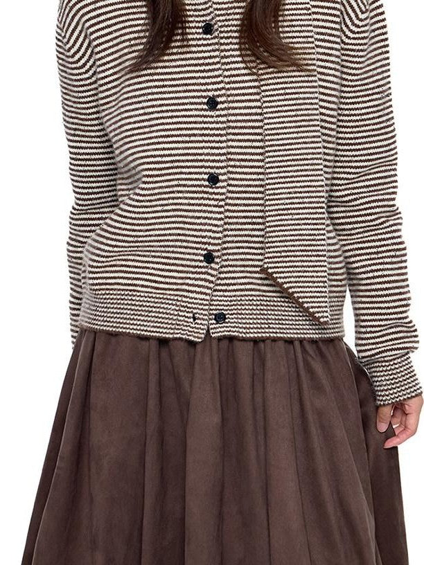 EZEK Cloud Bud Bubble Pocket Mid Waist Women's Polyester A-line Skirts