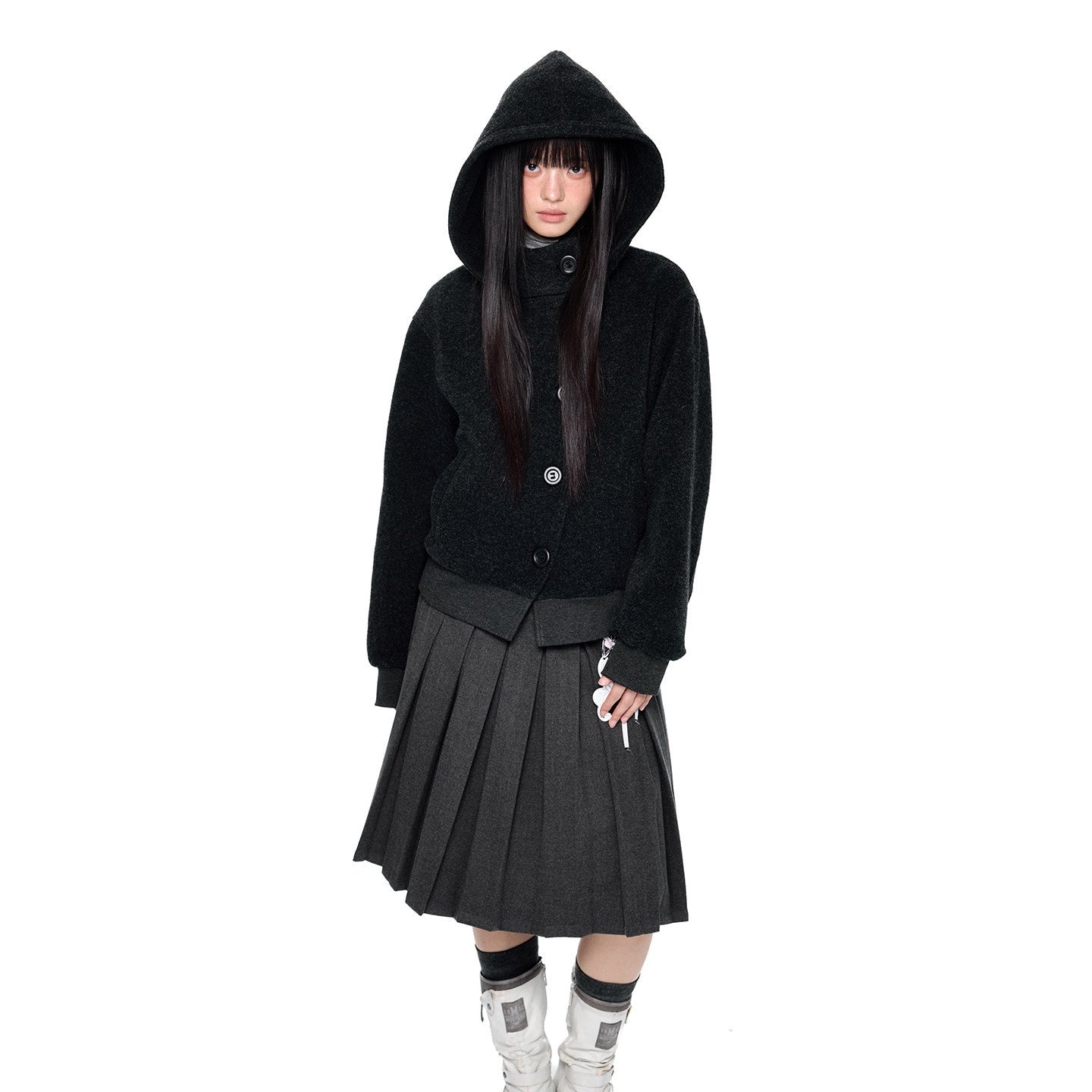 EZEK_College_Buttoned_Hooded_Short_Single_Breasted_Women's_Polyester_Fleece_Jackets_999552483455_MISSTT