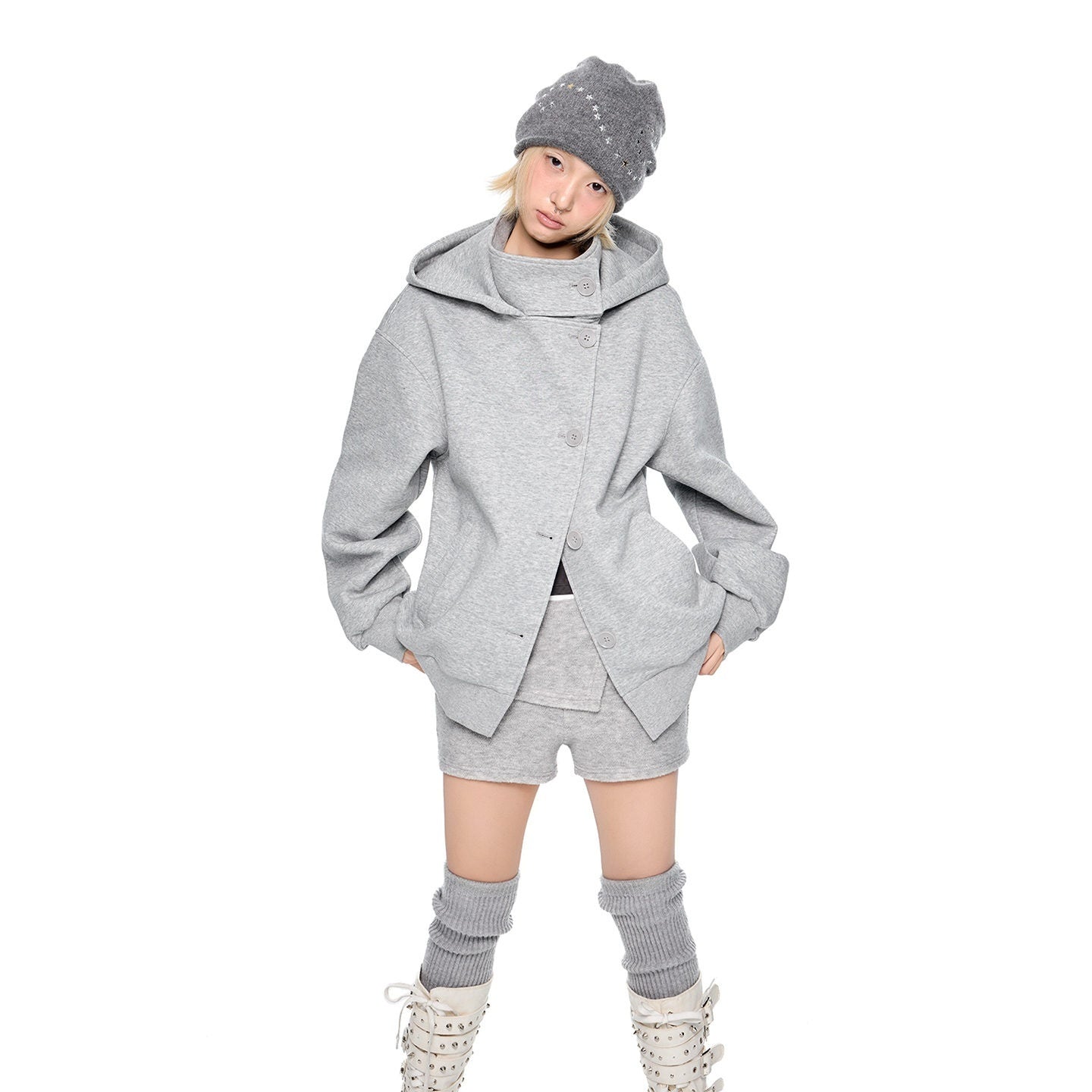 EZEK_College_Buttoned_Hooded_Short_Single_Breasted_Women's_Polyester_Fleece_Jackets_999552483455_MISSTT