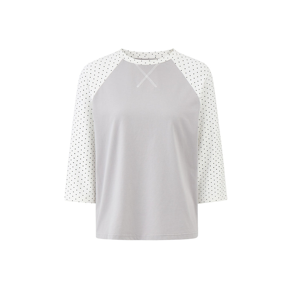 EZEK_Color_Block_Striped_Polka_Dot_Round_Neck_Loose_Fit_Cotton_Women's_Long_Sleeve_T-shirts_1076102432333_MISSTT