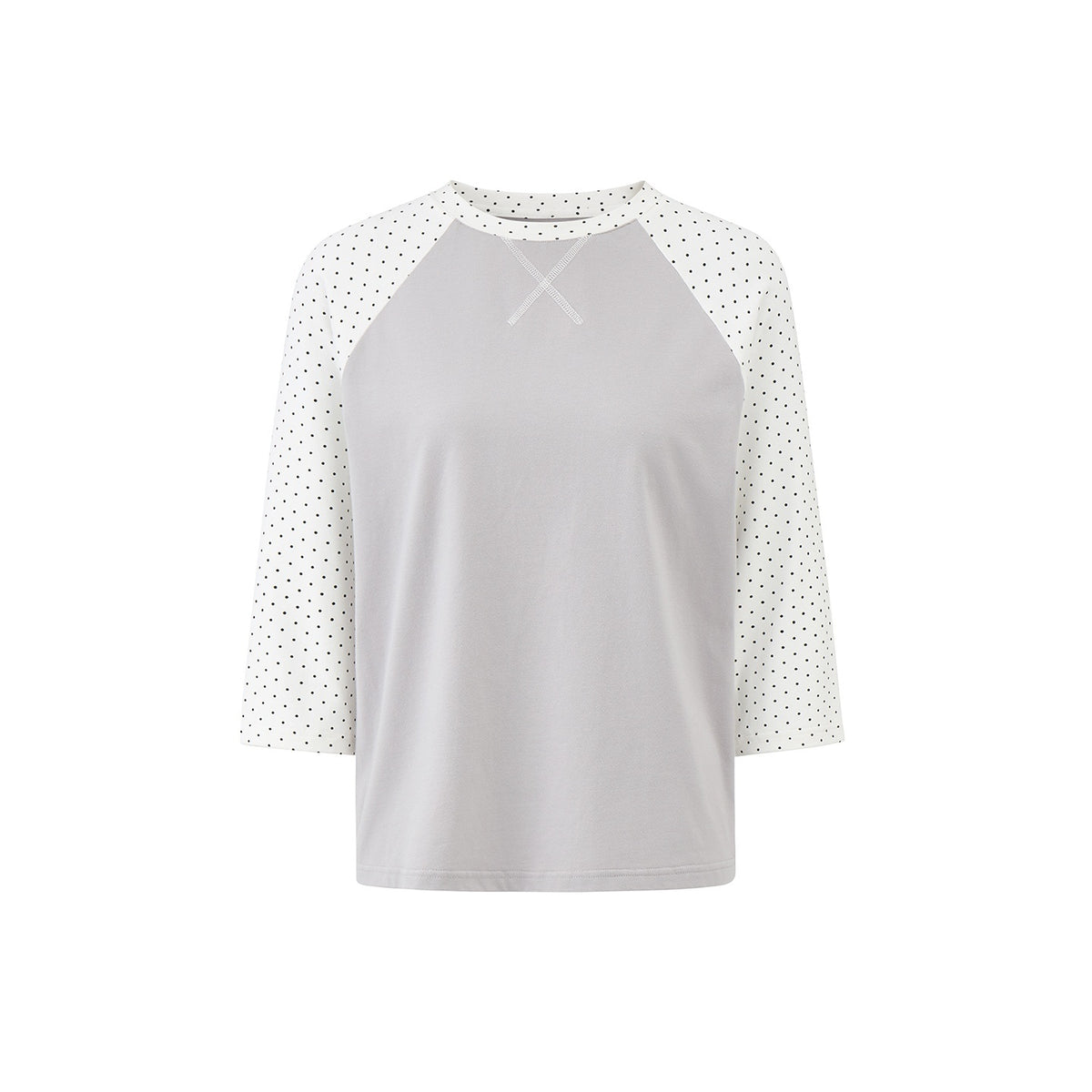 EZEK_Color_Block_Striped_Polka_Dot_Round_Neck_Loose_Fit_Cotton_Women's_Long_Sleeve_T-shirts_1076102432333_MISSTT