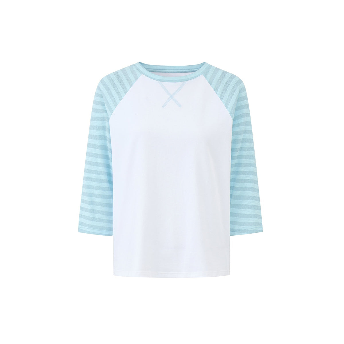 EZEK_Color_Block_Striped_Polka_Dot_Round_Neck_Loose_Fit_Cotton_Women's_Long_Sleeve_T-shirts_1076102432333_MISSTT