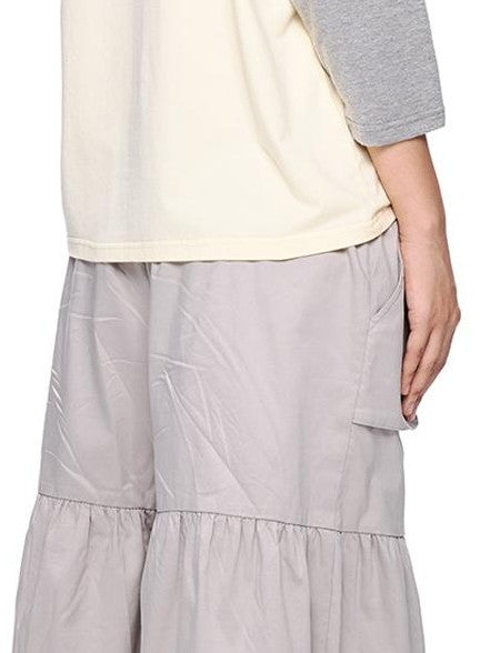 EZEK Color Block Striped Polka Dot Round Neck Loose Fit Cotton Women's Long Sleeve T-shirts