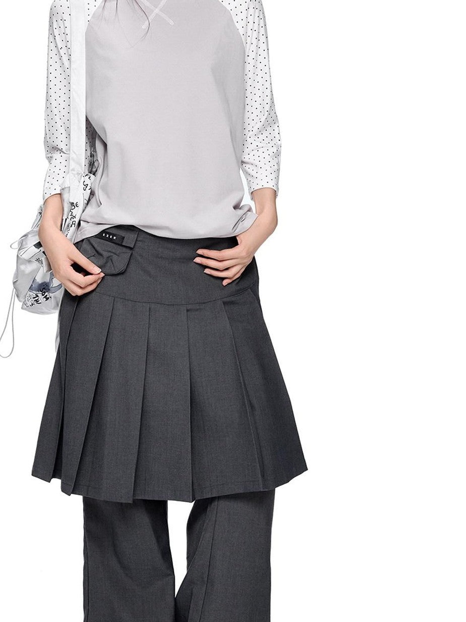 EZEK Contrast Striped Polka Dot Raglan Loose Women's Cotton Short Sleeve T-shirts