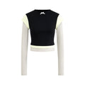EZEK_Cropped_Colorblock_Bow_Patchwork_Slim_Fit_Women's_Modal_Long_Sleeve_T-shirts_1060234763404_MISSTT