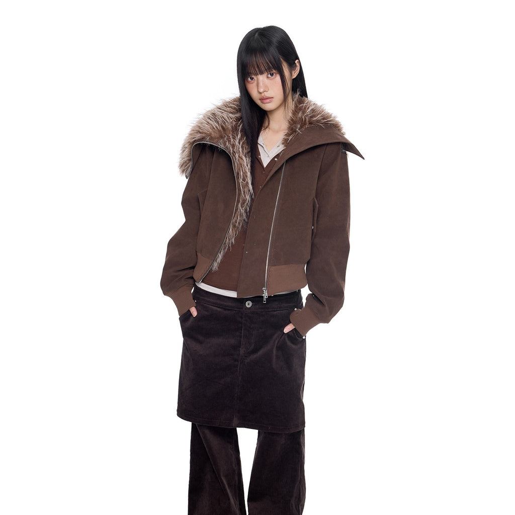 EZEK_Cropped_Colorblock_Oversized_Fur_Collar_Women's_Faux_Suede_Puffer_Jackets_989966413770_MISSTT