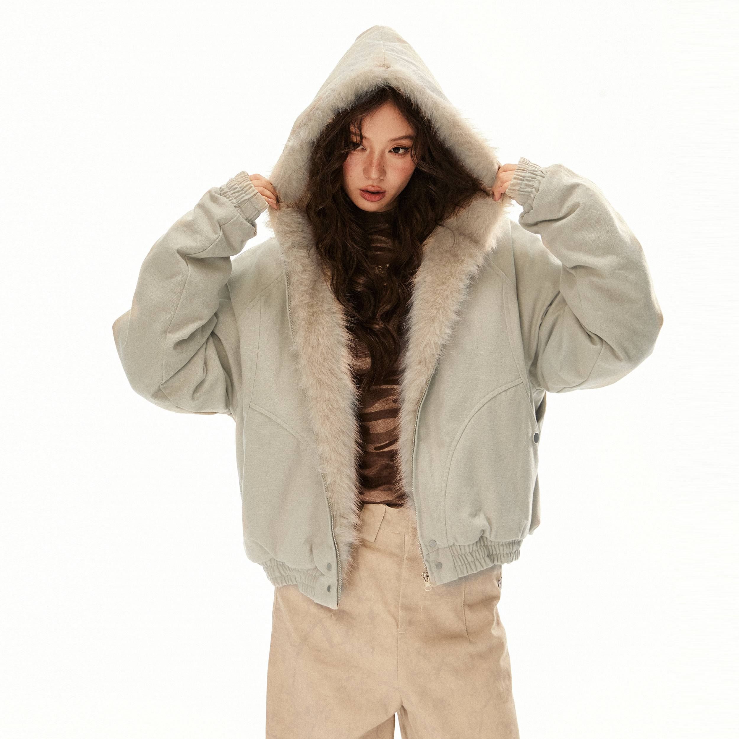 EZEK_Cropped_Fluffy_Fur_Collar_Hooded_Zippered_Women's_Cotton_Padded_Puffer_Jackets_846398900061_MISSTT