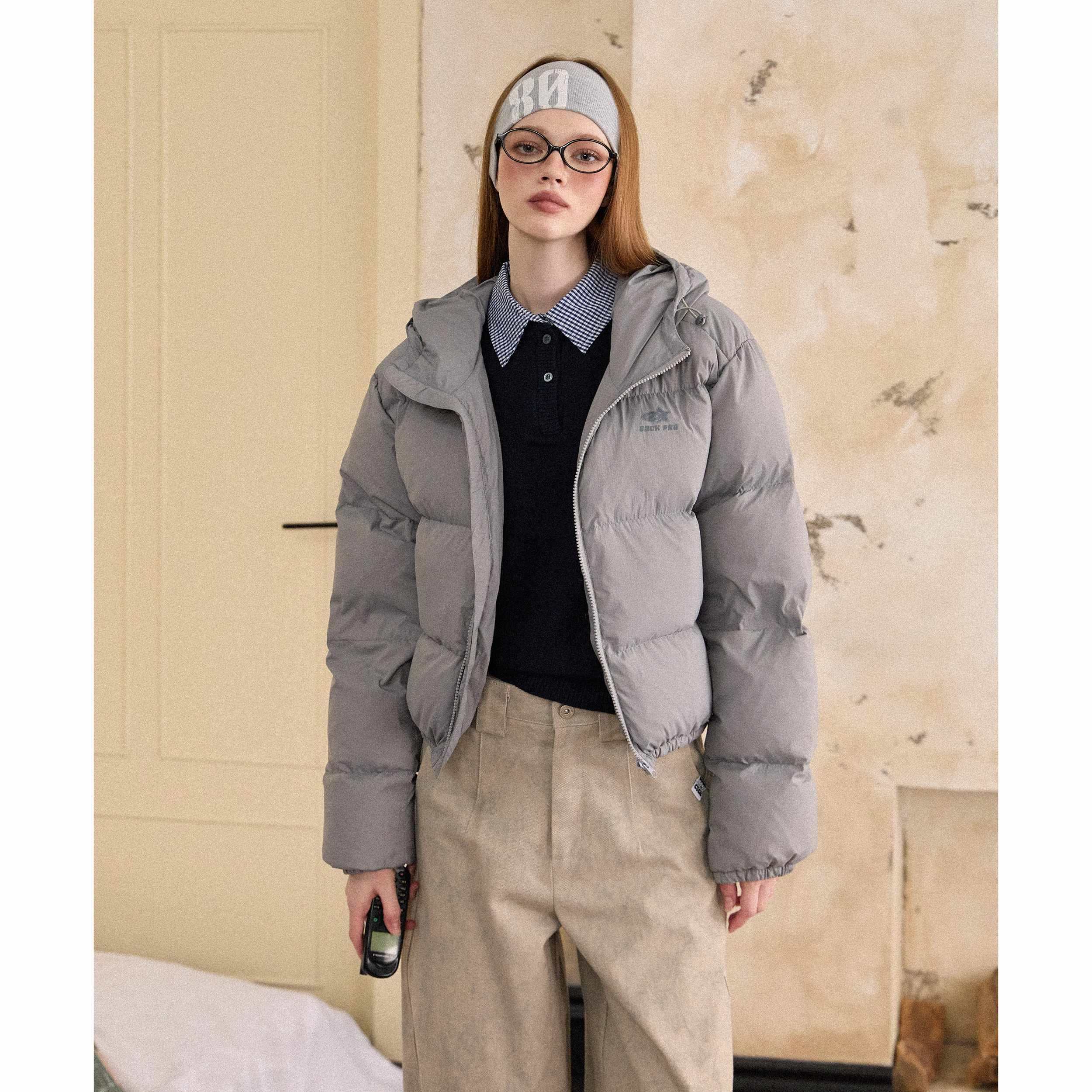 EZEK_Cropped_Printed_Stand_Collar_Pocketed_Women's_Nylon_Down_Jackets_841478476938_MISSTT