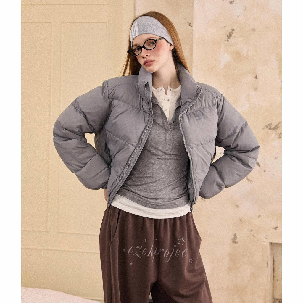 EZEK_Cropped_Printed_Stand_Collar_Pocketed_Women's_Nylon_Down_Jackets_841478476938_MISSTT