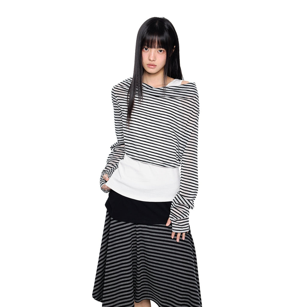 EZEK_Deconstructed_Off_Shoulder_Striped_Women's_Poly_Cotton_Long_Sleeve_T-shirts_1017783644269_MISSTT