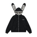 EZEK_Detachable_Rabbit_Ears_Letter_Embroidered_Zip_Loose_Women's_Zip-up_Hoodies_984985286671_MISSTT