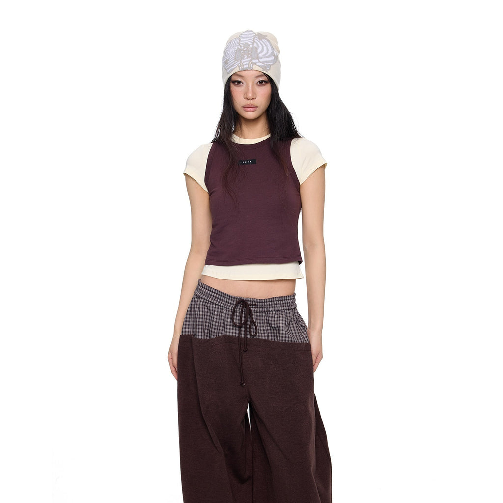 EZEK_Dopamine_Two_Piece_Print_Slim_Fit_Short_Sleeve_Women's_Cotton_Crop_Tops_1021364540999_MISSTT