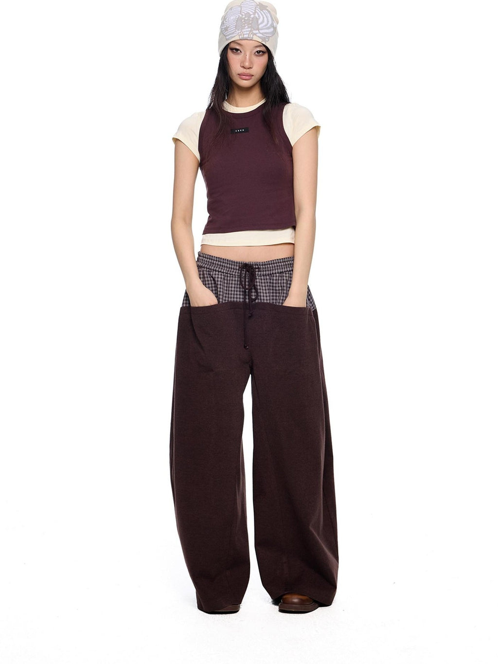 EZEK Dopamine Two Piece Print Slim Fit Short Sleeve Women's Cotton Crop Tops