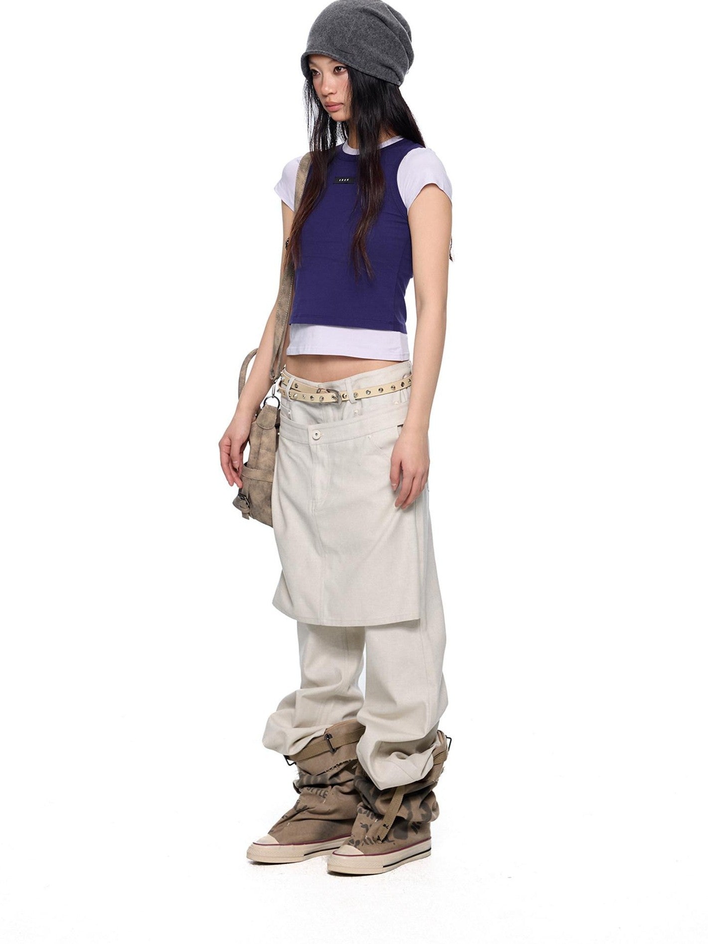 EZEK Dopamine Two Piece Print Slim Fit Short Sleeve Women's Cotton Crop Tops