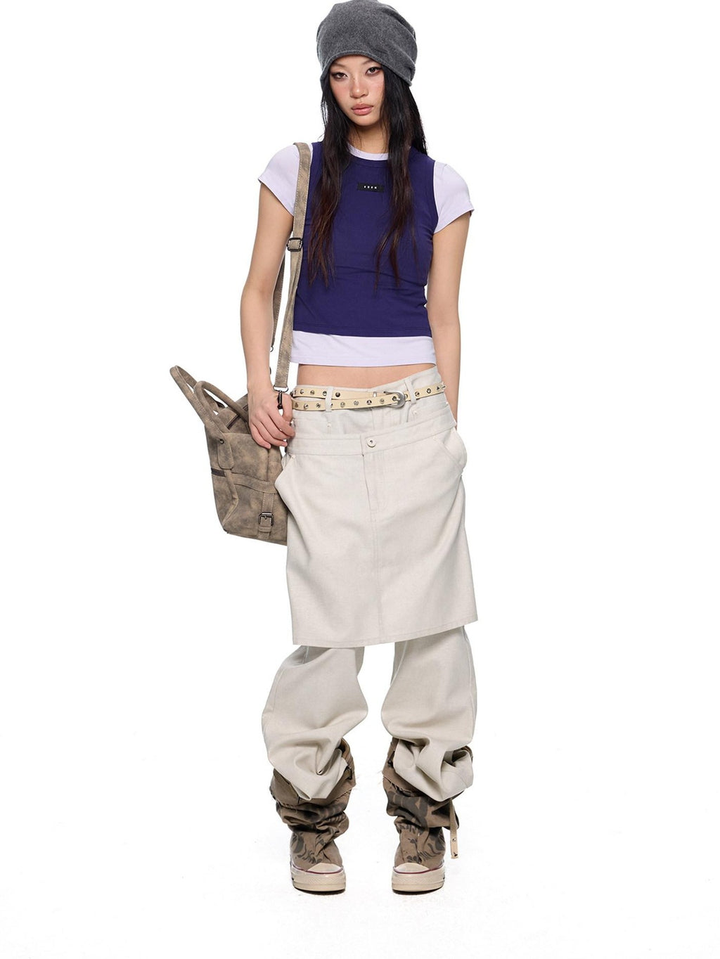 EZEK Dopamine Two Piece Print Slim Fit Short Sleeve Women's Cotton Crop Tops