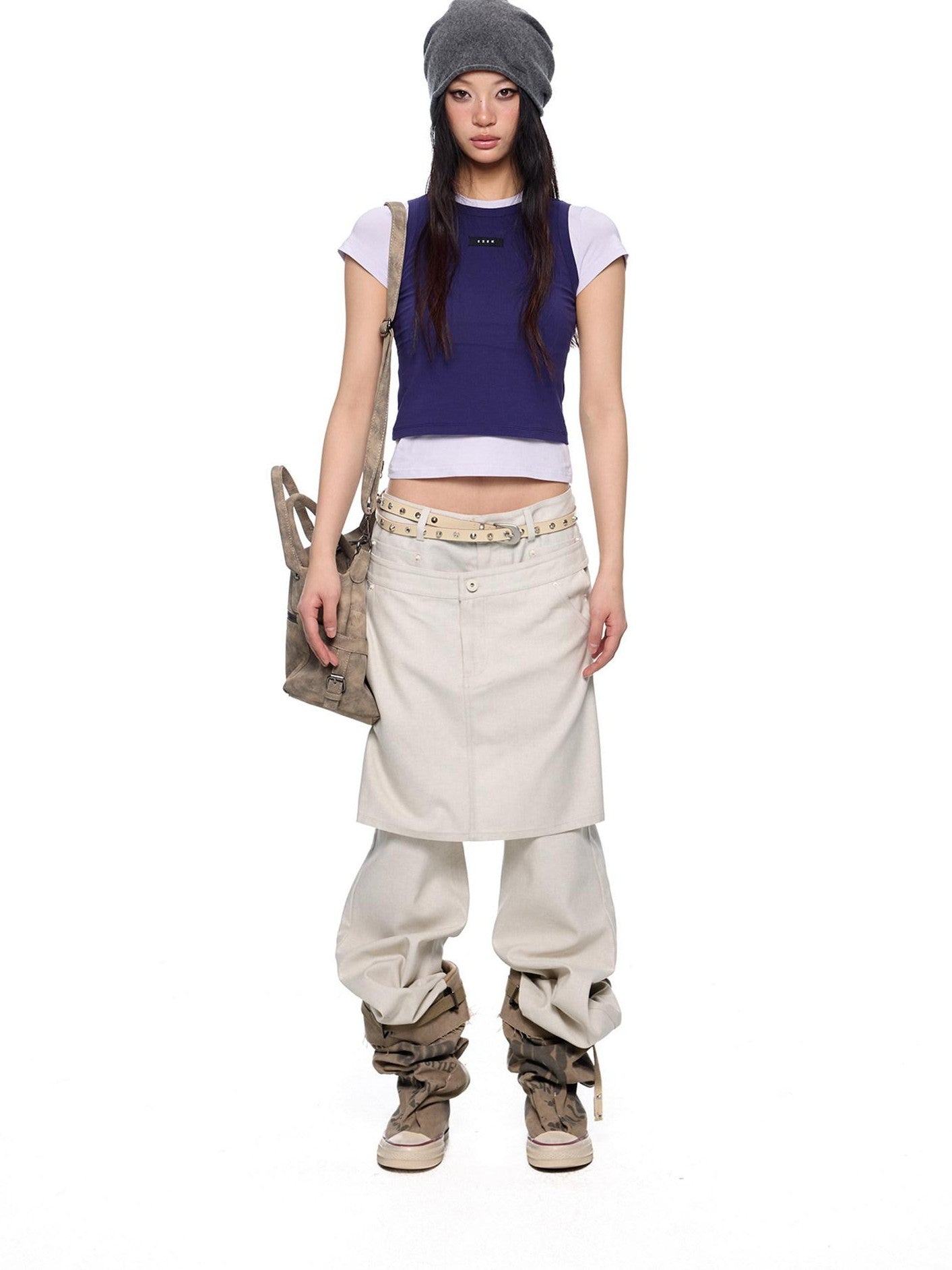 EZEK Dopamine Two Piece Print Slim Fit Short Sleeve Women's Cotton Crop Tops