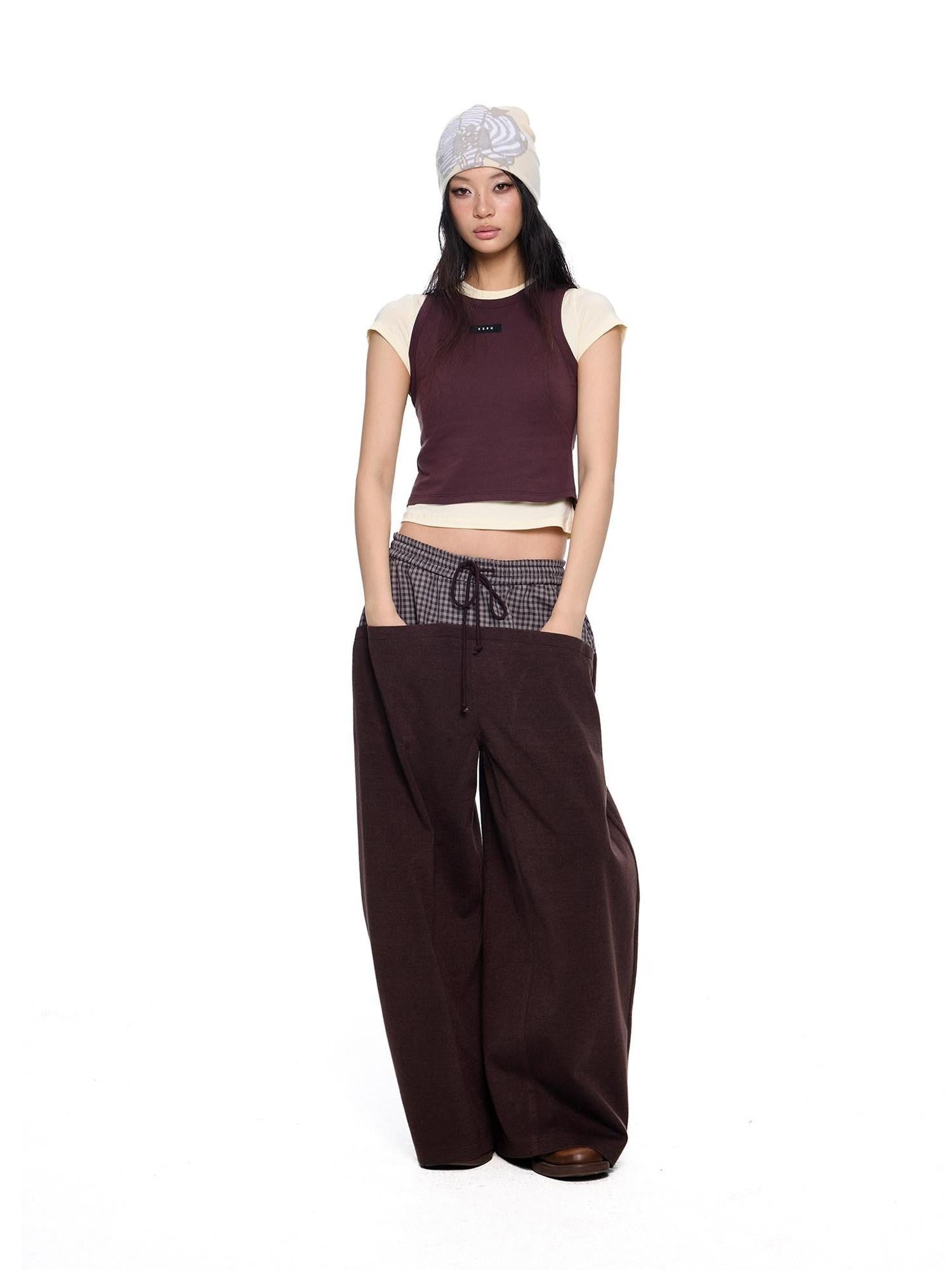 EZEK Dopamine Two Piece Print Slim Fit Short Sleeve Women's Cotton Crop Tops