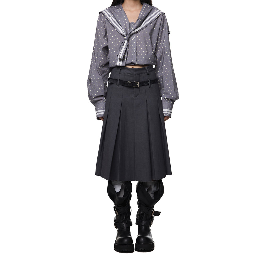 EZEK_Drapey_Deep_Gray_Pleated_High_Waist_A_Line_Women's_Polyester_Midi_Skirts_940565162058_MISSTT