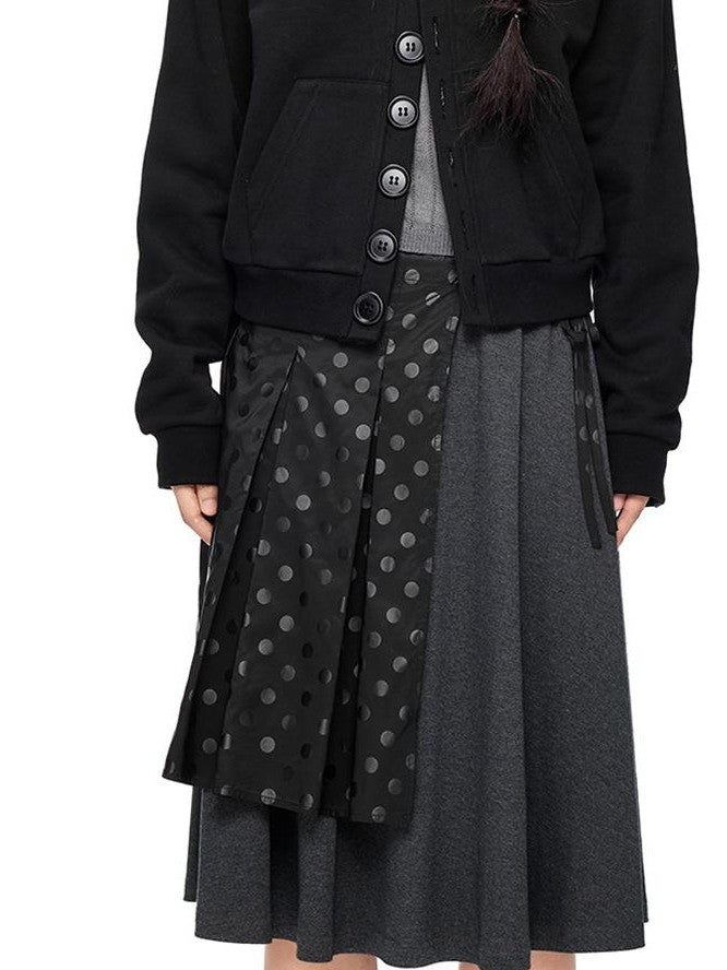 EZEK Embroidered Multi Button Cropped Hooded Women's Cotton Zip-up Hoodies