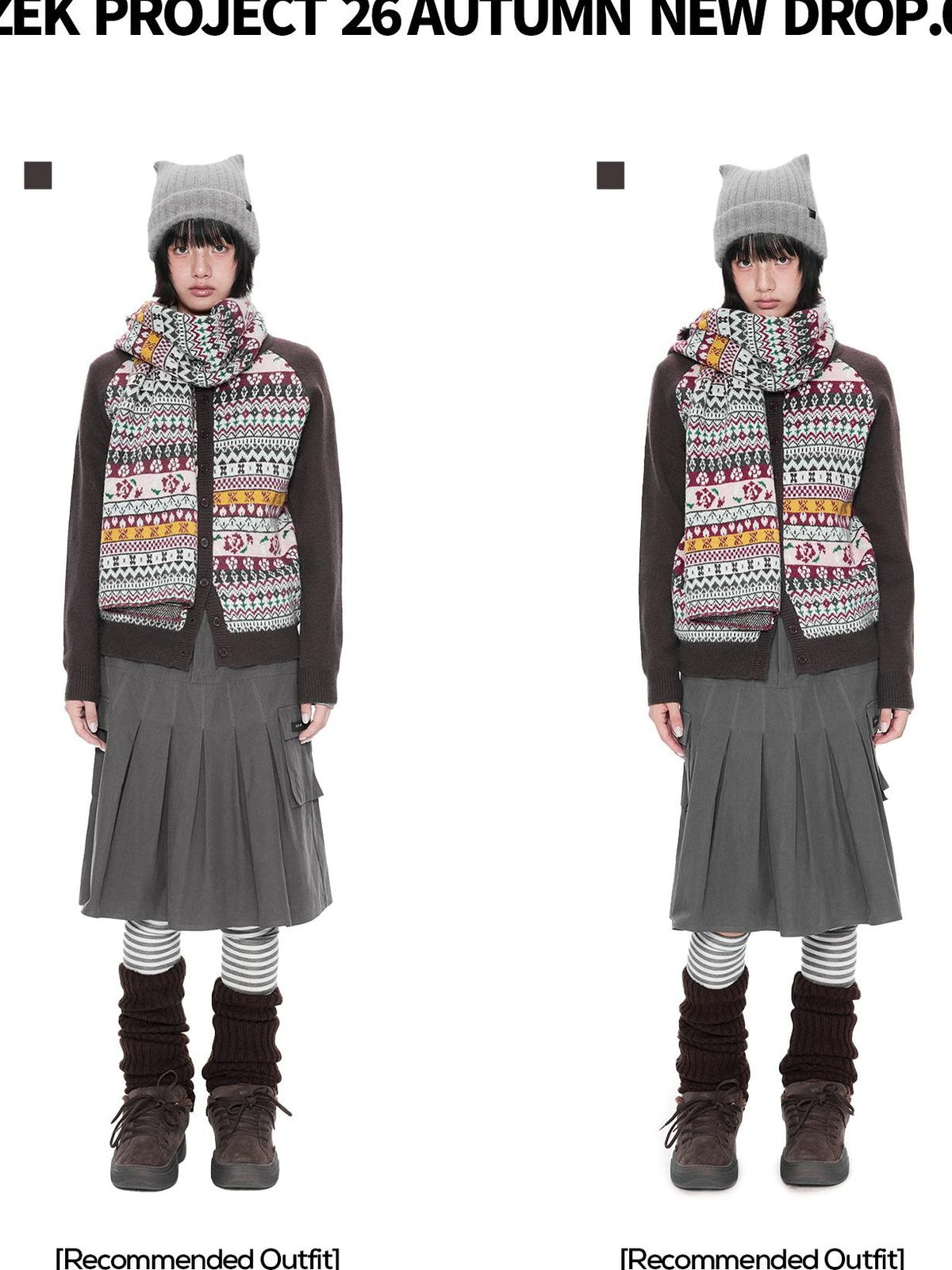 EZEK Ethnic Print Color Block Women's Cardigans