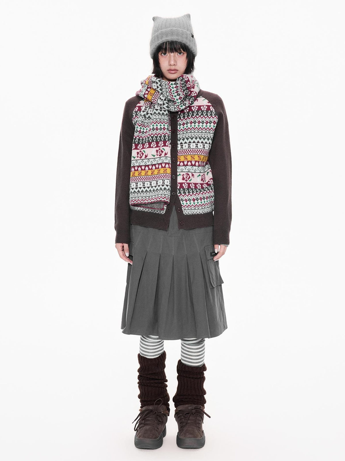 EZEK Ethnic Print Color Block Women's Cardigans