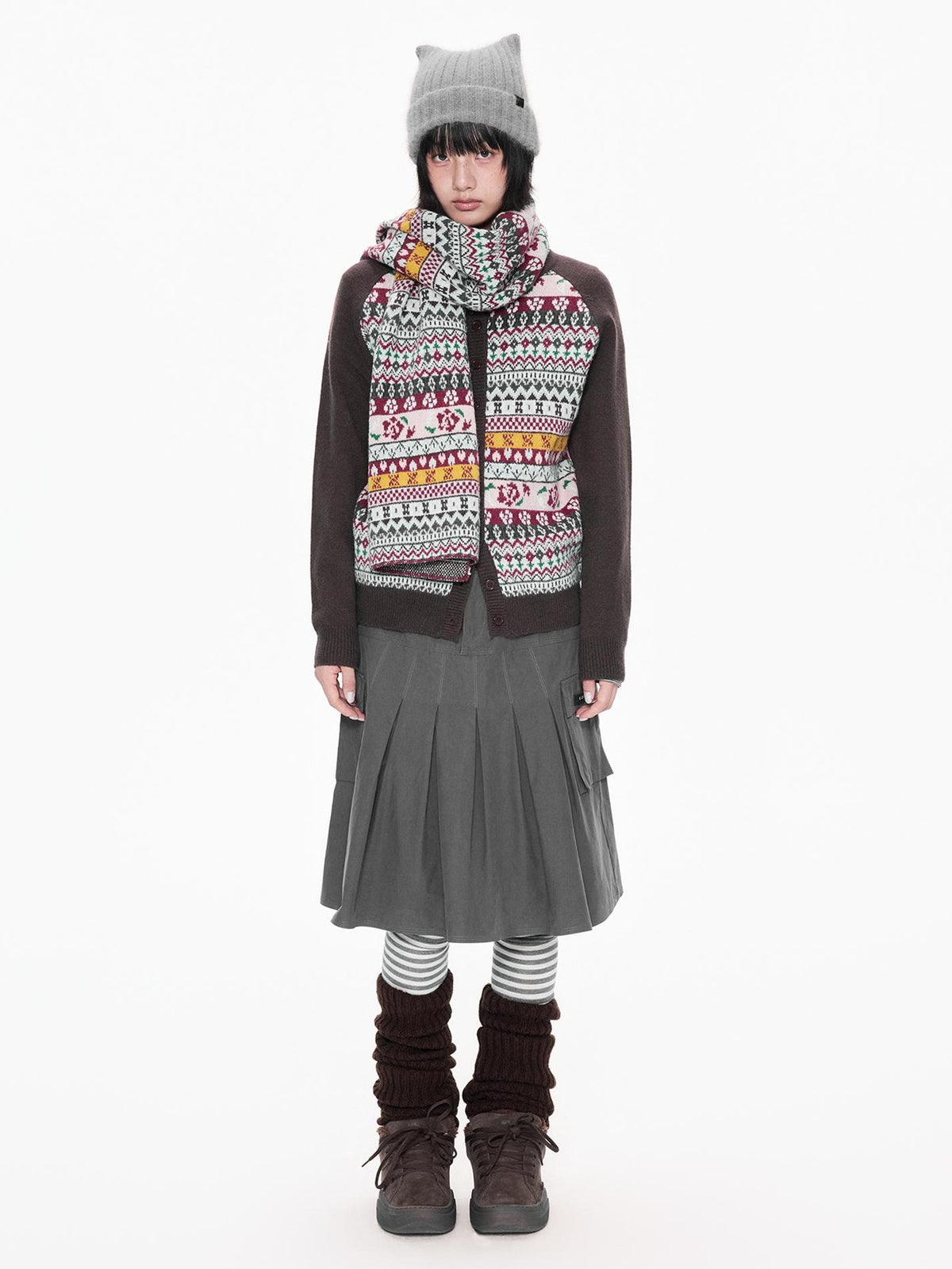 EZEK Ethnic Print Color Block Women's Cardigans