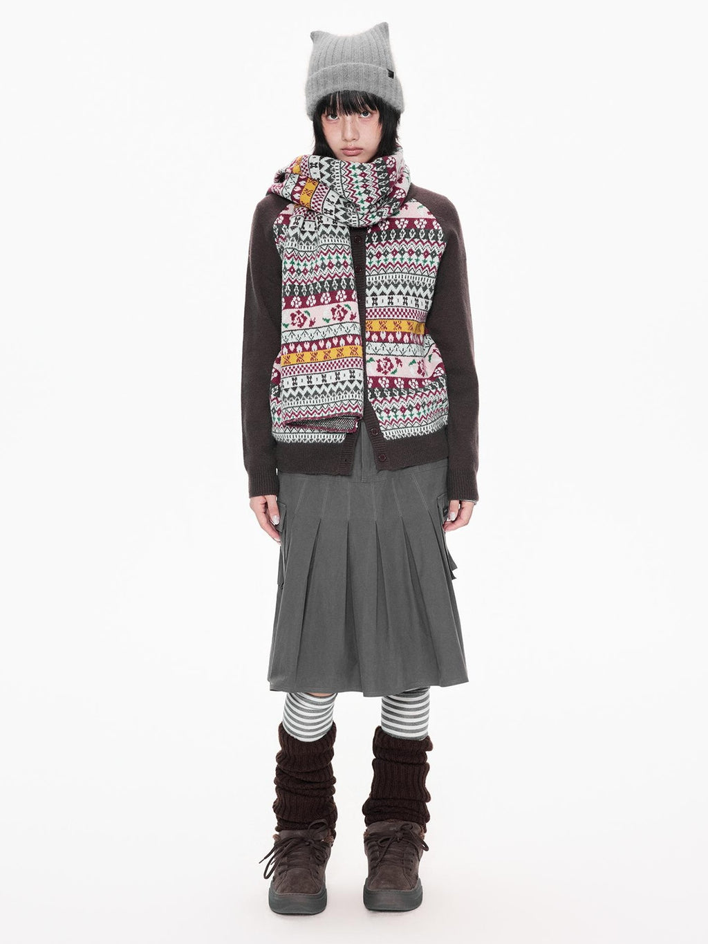 EZEK Ethnic Print Color Block Women's Cardigans