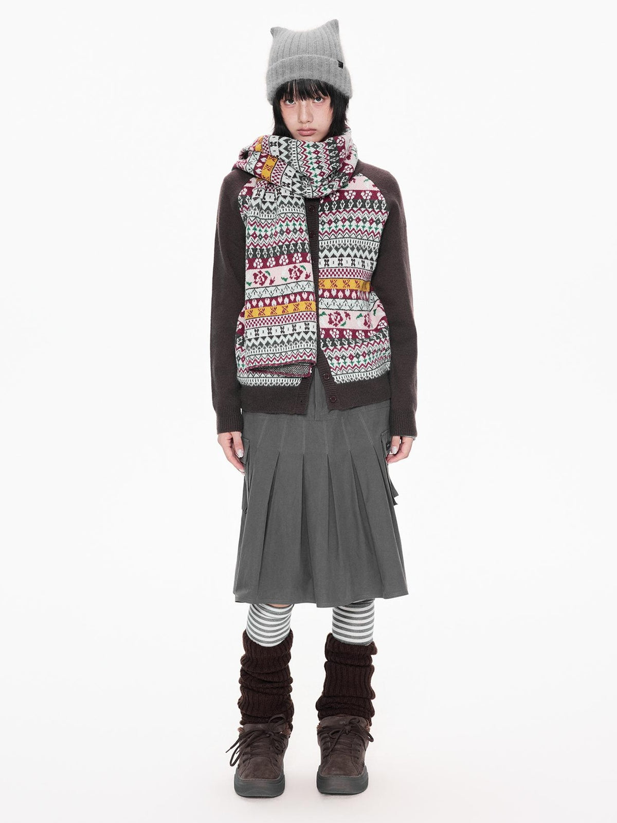 EZEK Ethnic Print Color Block Women's Cardigans