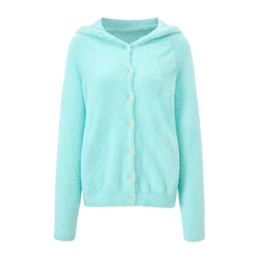 EZEK_Faux_Mink_Color_Block_Button_Knit_Hooded_Women's_Cardigans_1081318672377_MISSTT