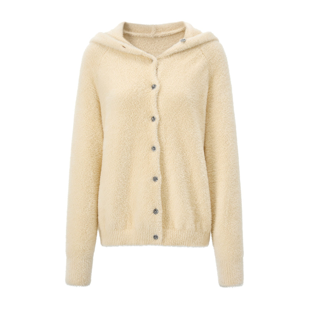 EZEK_Faux_Mink_Color_Block_Button_Knit_Hooded_Women's_Cardigans_1081318672377_MISSTT