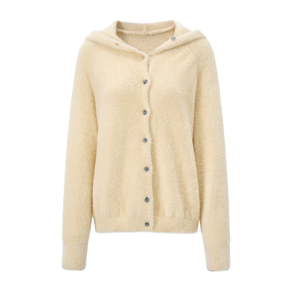EZEK_Faux_Mink_Color_Block_Button_Knit_Hooded_Women's_Cardigans_1081318672377_MISSTT