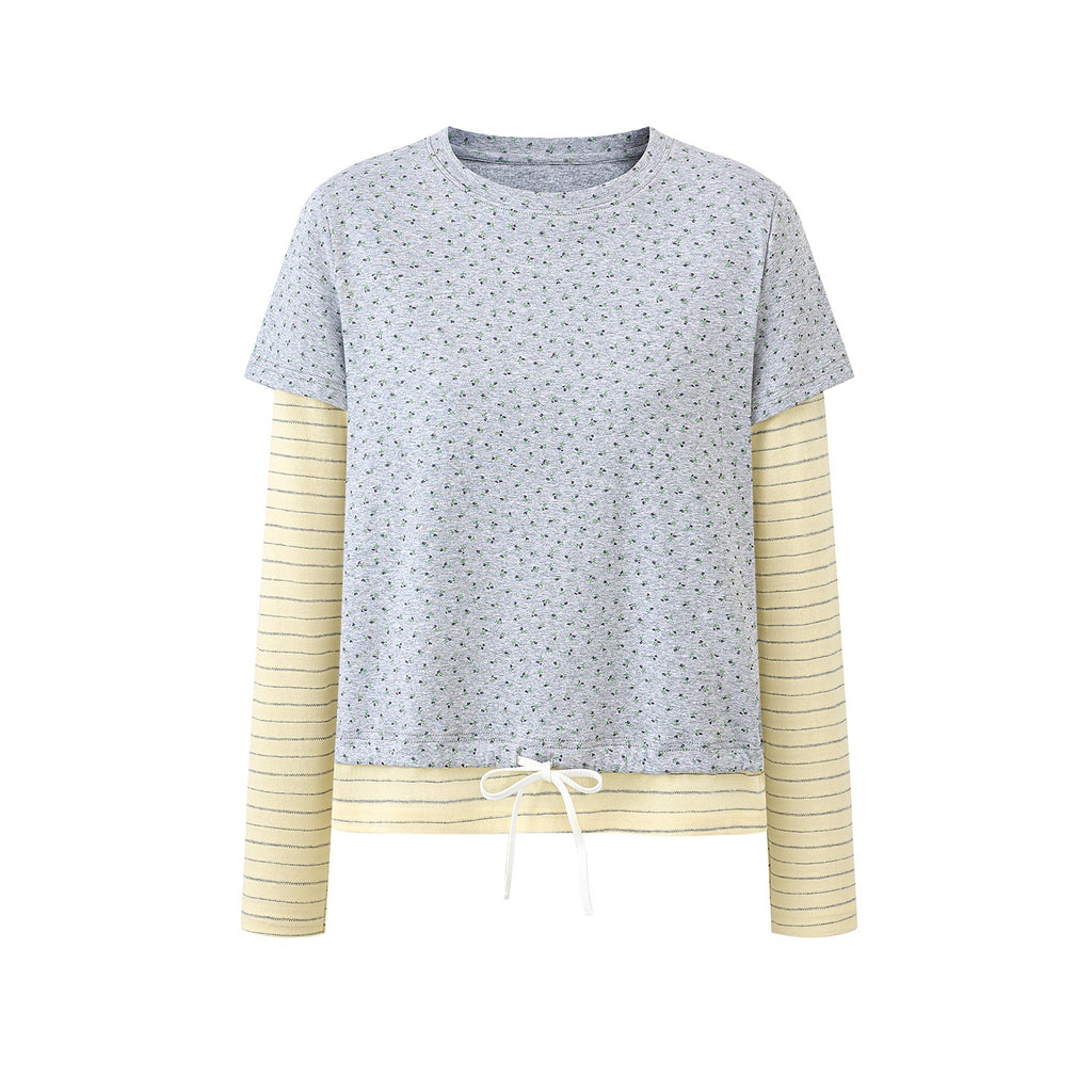 EZEK_Floral_Print_Striped_Faux_Two_Piece_Women's_Cotton_Long_Sleeve_T-shirts_1076589739507_MISSTT