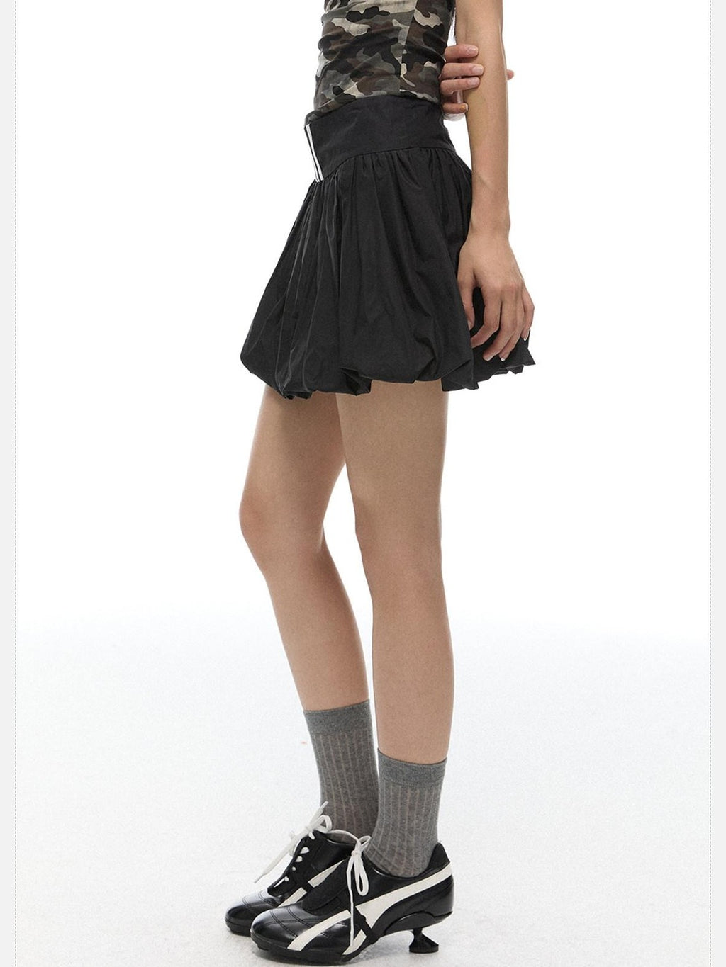 EZEK Flowerbud Cake Puff Pocket A Line Women's Polyamide Tiered Skirts