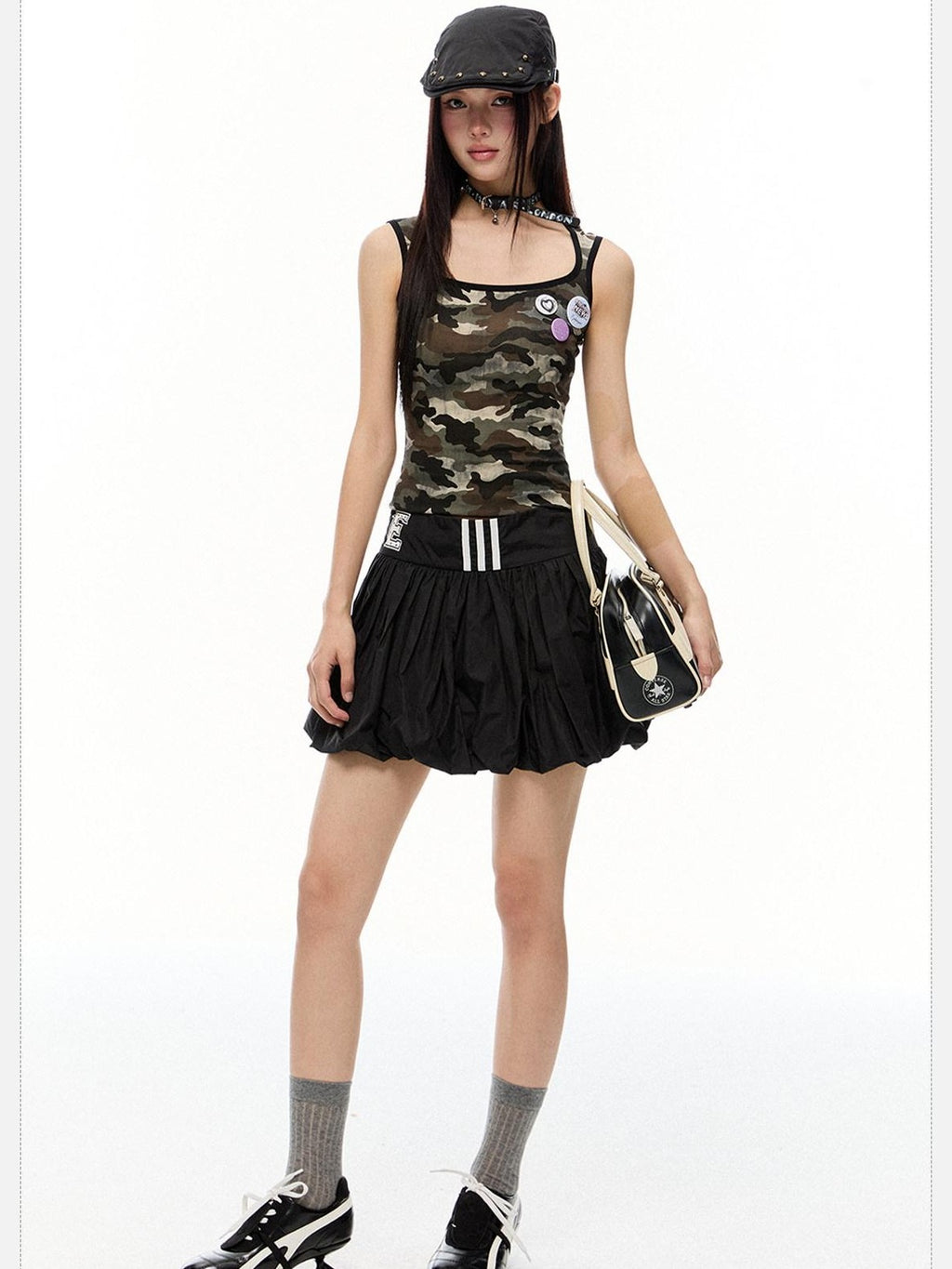 EZEK Flowerbud Cake Puff Pocket A Line Women's Polyamide Tiered Skirts