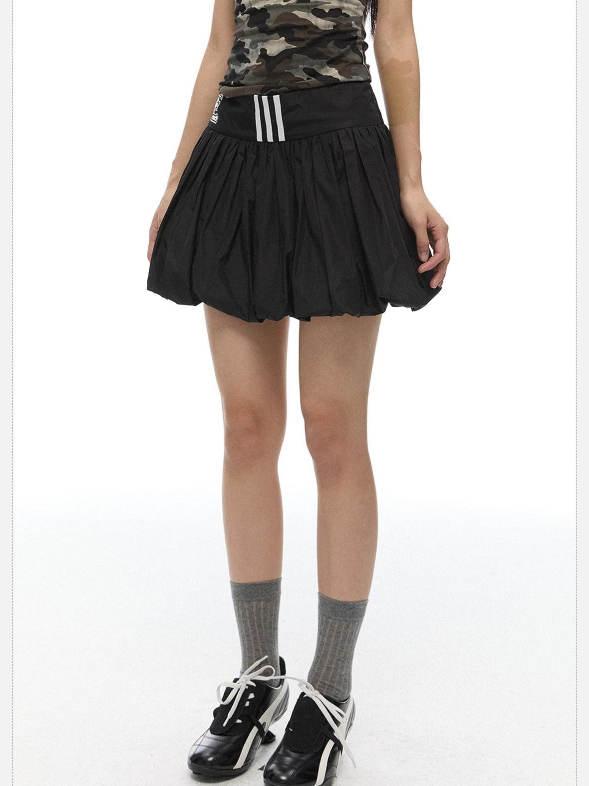 EZEK Flowerbud Cake Puff Pocket A Line Women's Polyamide Tiered Skirts