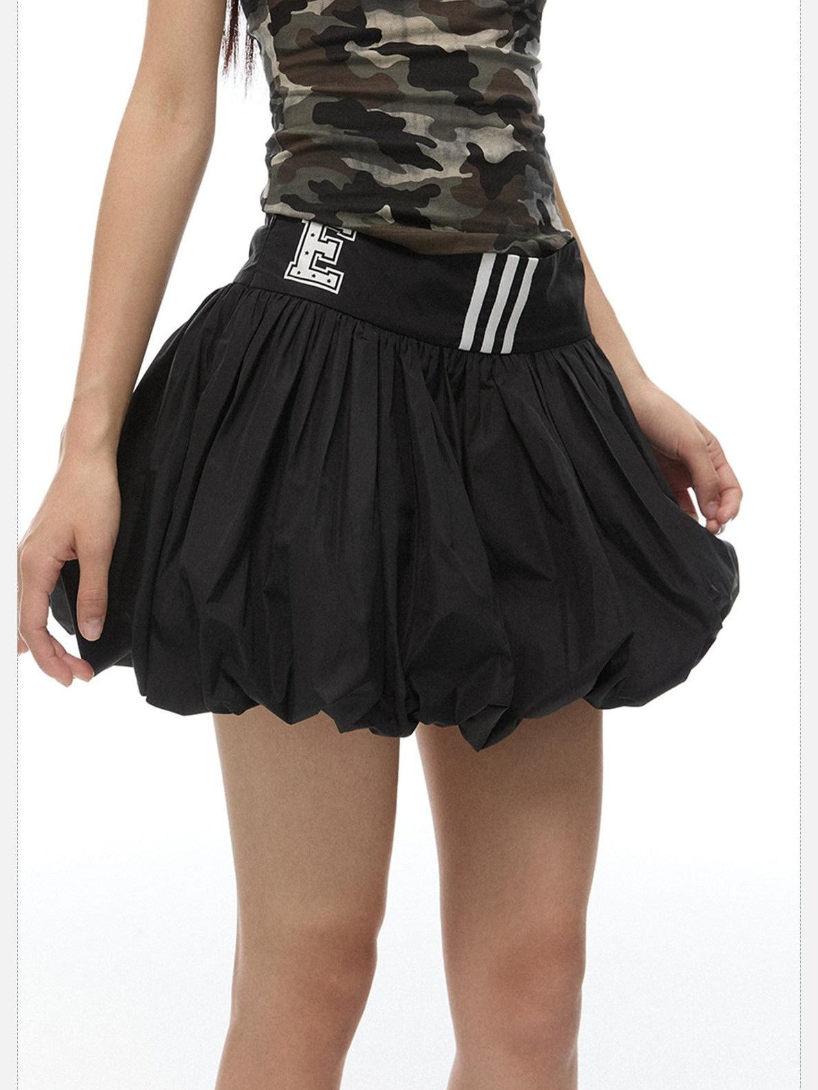 EZEK Flowerbud Cake Puff Pocket A Line Women's Polyamide Tiered Skirts