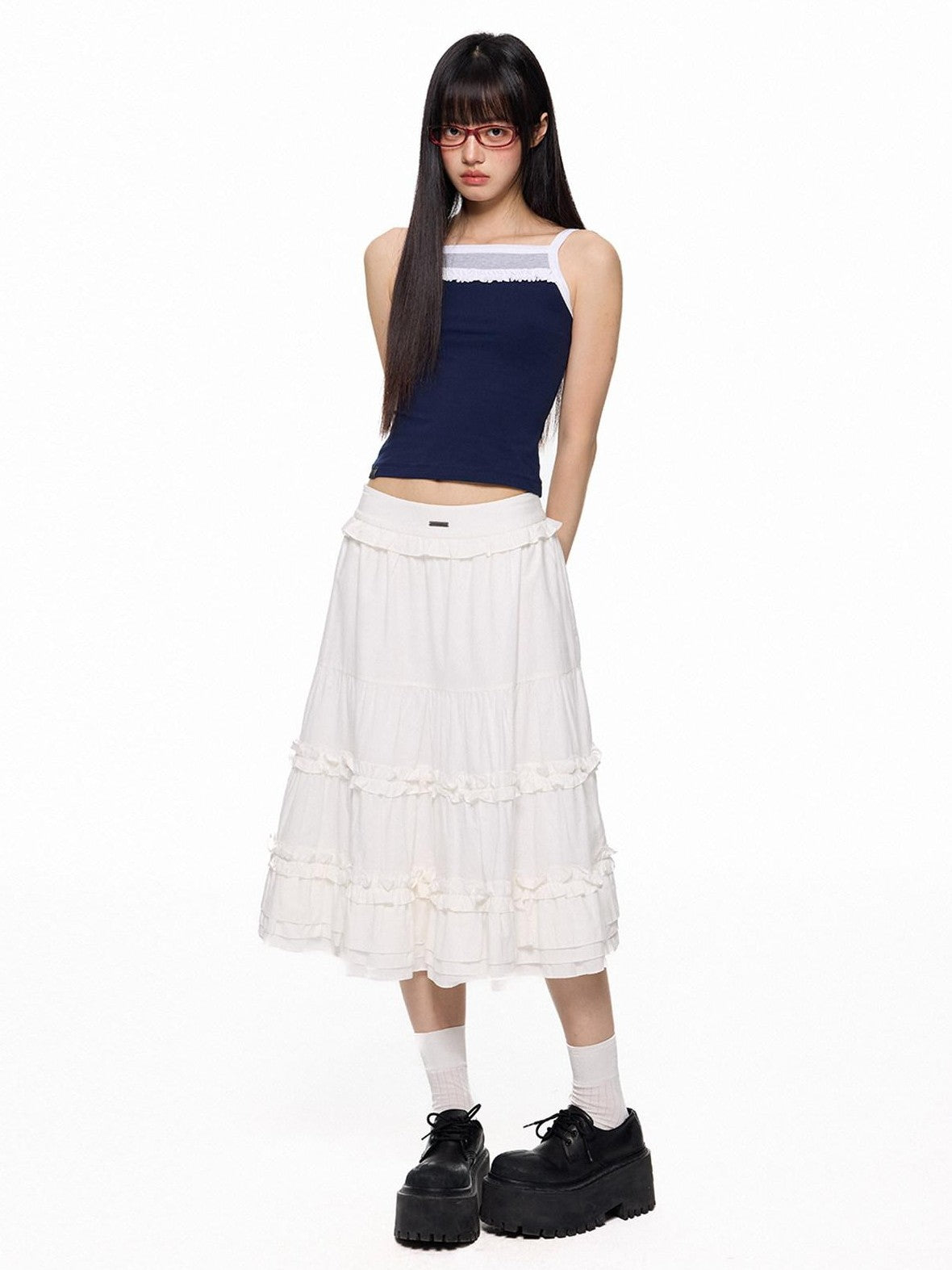 EZEK French Romantic Strappy Slim Fit Printed Women's Cotton Spandex Camisoles