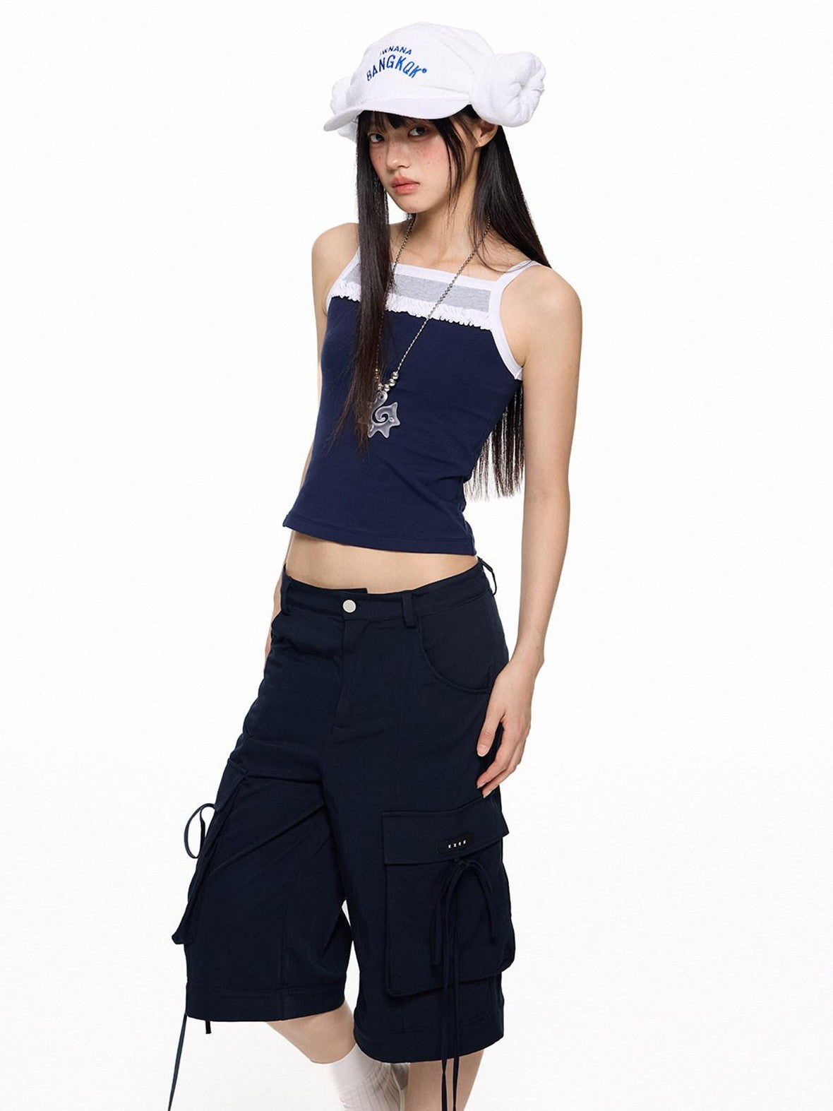 EZEK French Romantic Strappy Slim Fit Printed Women's Cotton Spandex Camisoles