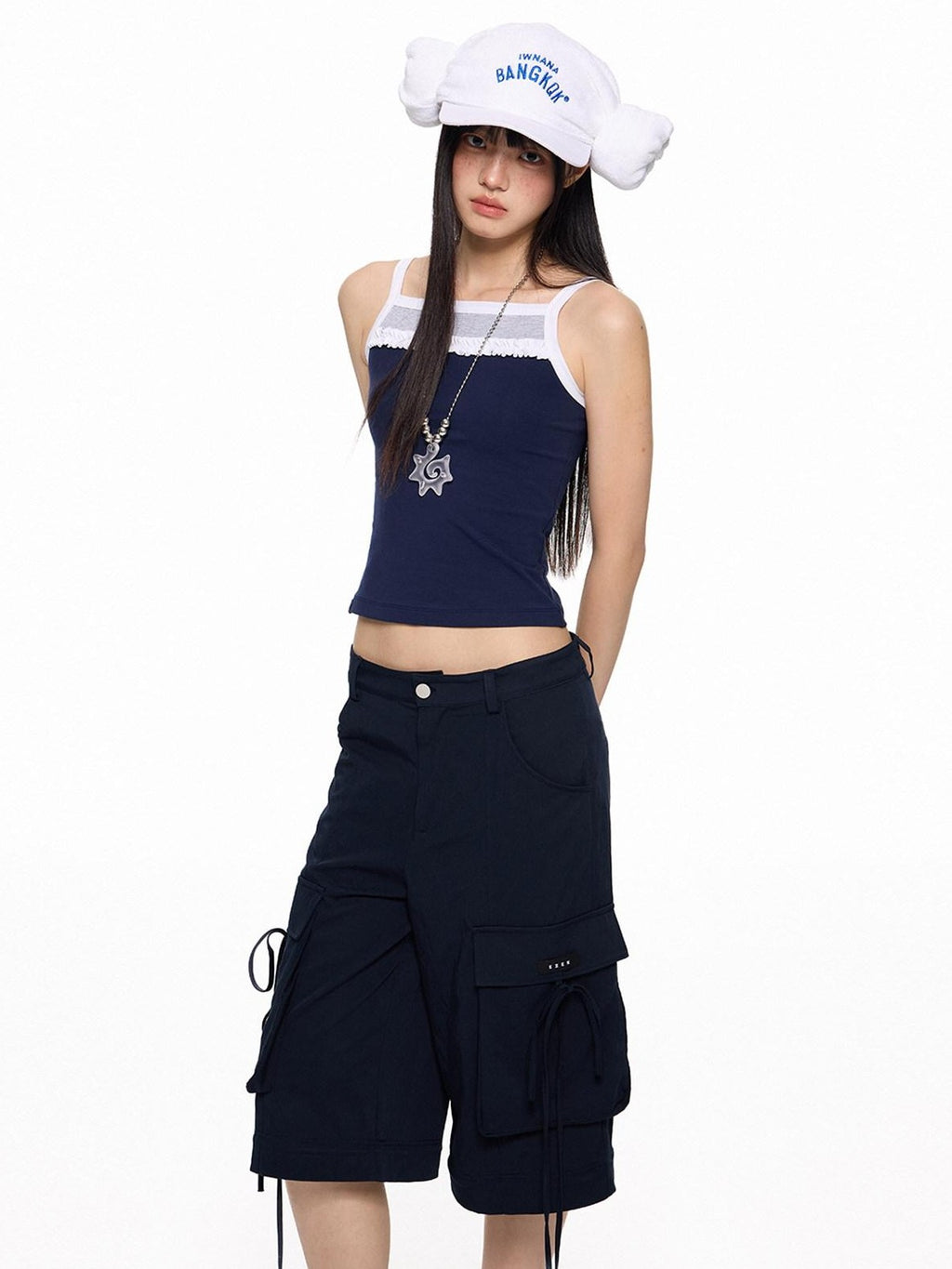 EZEK French Romantic Strappy Slim Fit Printed Women's Cotton Spandex Camisoles