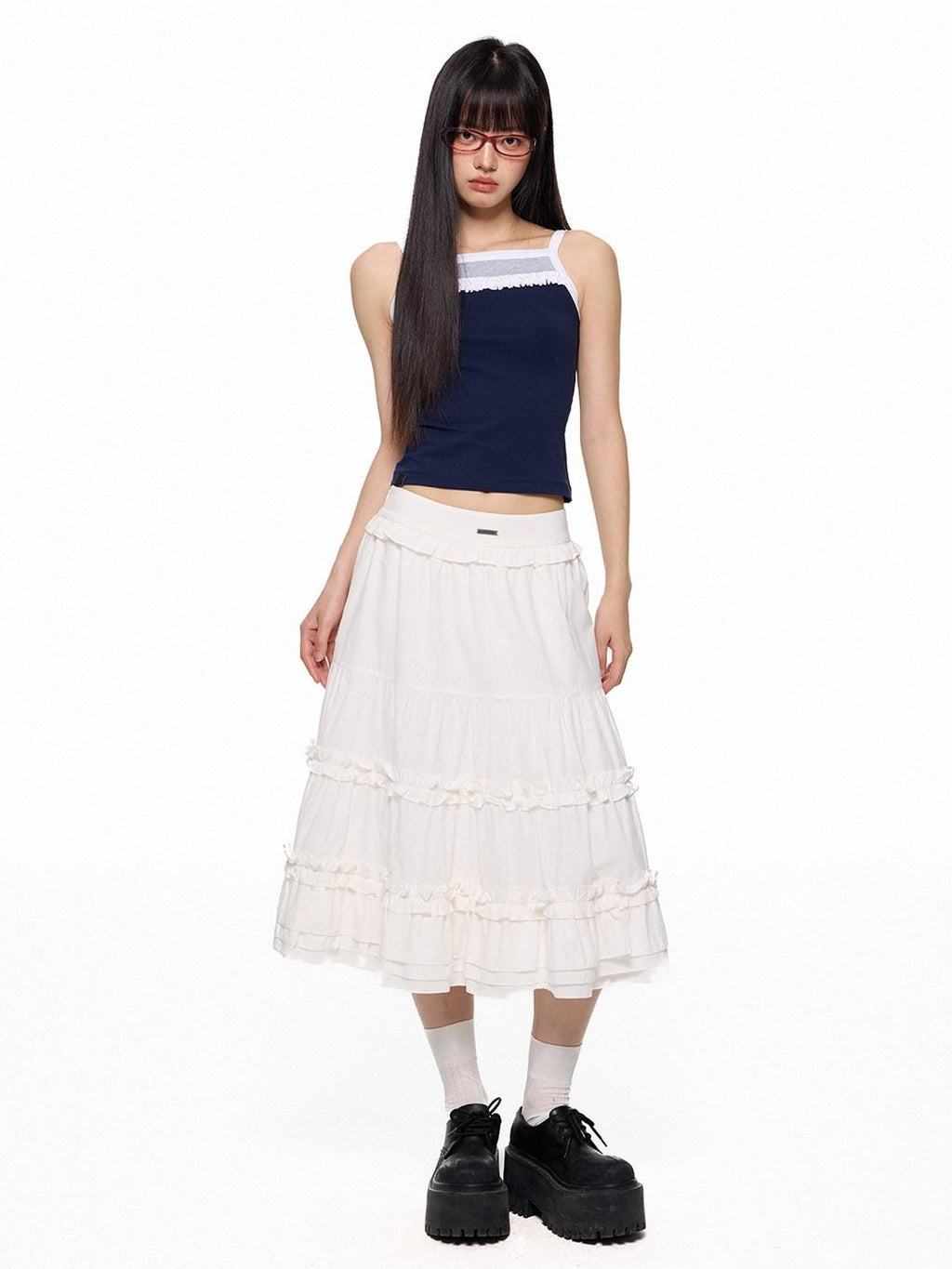 EZEK French Romantic Strappy Slim Fit Printed Women's Cotton Spandex Camisoles