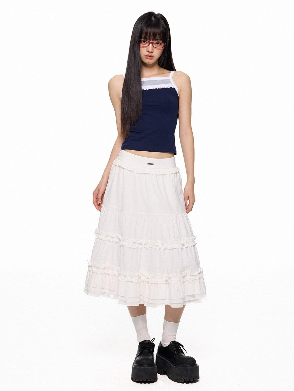 EZEK French Romantic Strappy Slim Fit Printed Women's Cotton Spandex Camisoles